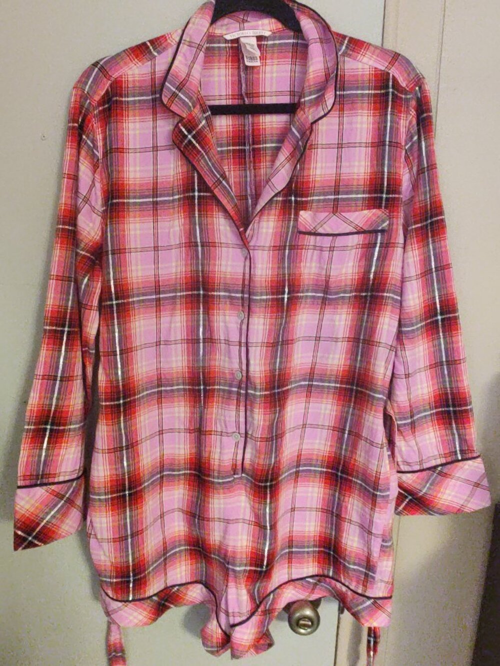 Victoria's Secret Plaid Sleep Romper